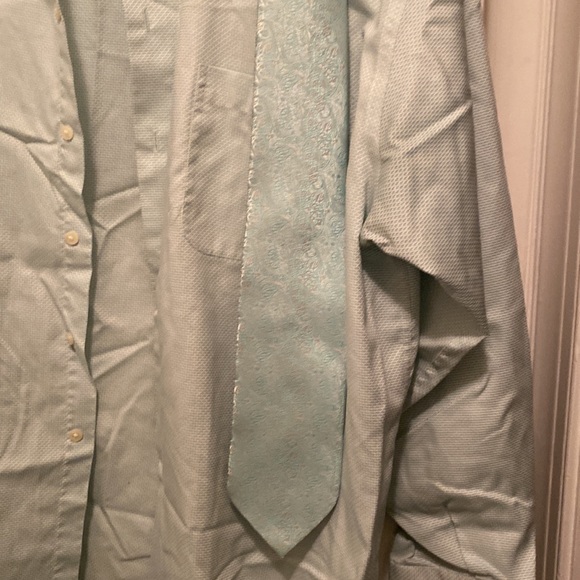 Concepts By Claiborne - mint green collared shirt - Picture 7 of 7